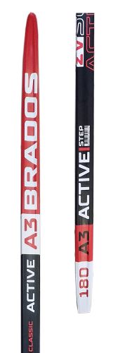 BRADOS ACTIVE A3 STEP RED, (180,185 cm) + vázání Spine RS Auto (NNN)